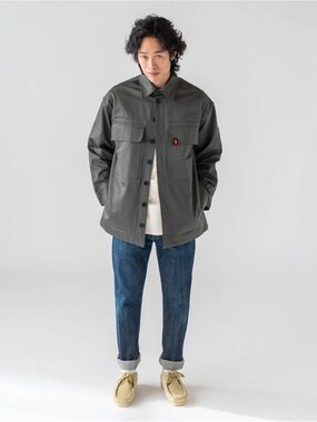 Unless Collective Utility Jacket Biodegradable Canvas Mens Medium BLACK EUC